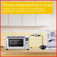 Plug-in Mechanical Timer 24-Hour Plug-in Mechanical Timer for Outlet 30-Minute Intervals Daily On/Of