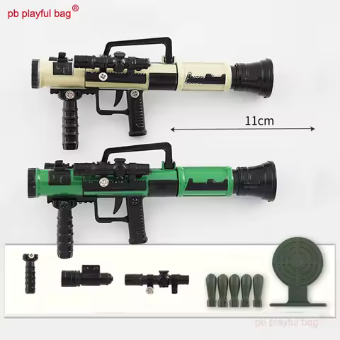 Outdoor Sport Creative Christmas Gifts 11cm Mini Rocket Launcher Metal Kids Toys Mortar M3E1-A Missi