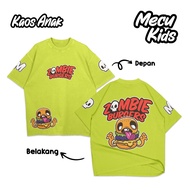 KATUN ZOMBIE BURGERS MECUKIDS DISTRO T-SHIRT FOR CHILDREN AGED 4 5 6 7 8 9 10 11 12 YEARS Combed Cot