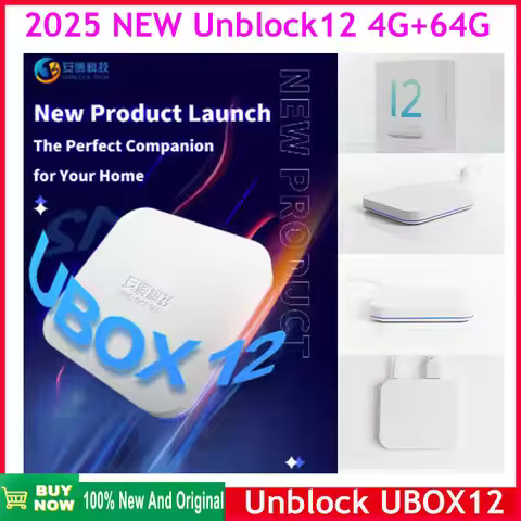 [Genuine]official store 2025 Unblock Tech UBOX12 Smart TV Box 4G 64G Best Asia Korea Japan usa ca UK