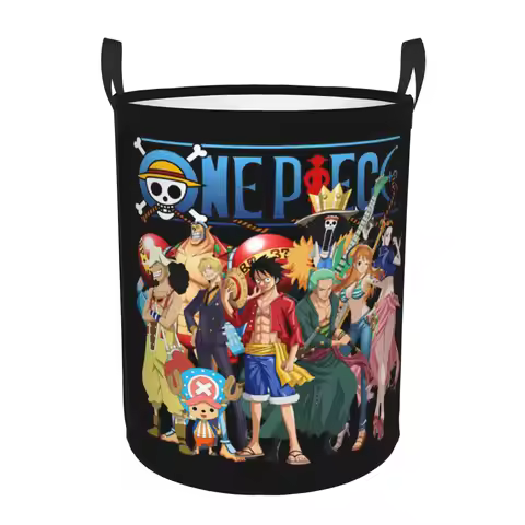 Franky One Piece Nico Robin Luffy Usopp Laundry Hamper Storage Basket Brook Nami Sanji Book Socks Bi