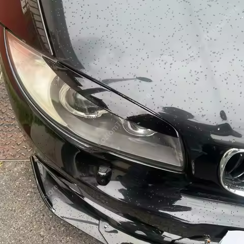 2Pcs ABS Gloss Headlight Evil Eyebrows Eyelids For BMW 1 Series E81 E82 E87 E88 118d 120i 120d 123d 