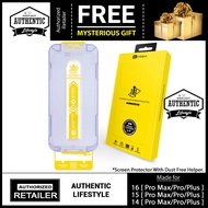 16 / 15 / 14 [ Pro Max / Pro / Plus ] Hoda Tempered Glass Screen Protector  ( Dust Free Helper Inclu
