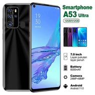 [Real Delivery] New HP OPO A53 Memory 12 512GB Screen 7 Inch 6000mAh 24+48MP FHD Latest Mobile Camera 2023 Smartphone Official Promotion Dual Card Dual Standby Real Cheap 5G Android Phone Original Legal Game Phone Warranty One Year Music Phone COD