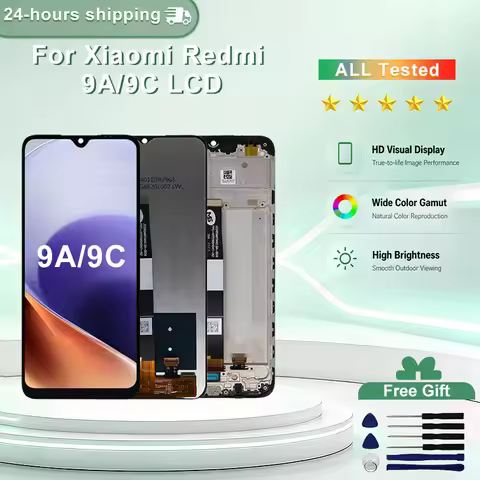 6.53" IPS For Xiaomi Redmi 9A LCD M2006C3LG Display Touch Screen Digitizer Assembly For Redmi 9C LCD