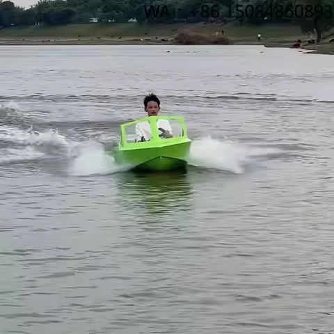Light Portable Aluminum Mini Kart Boat, Stable Power Component For Outdoor Recreational Lake River W