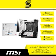 MSI MPG B760I EDGE WIFI DDR5 LGA1700 Mini-ITX Motherboard