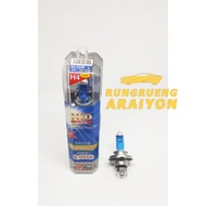 H4 12V Blue Glass Bulb White Light 60/55W 6000K B-TECH 1 Pair Halogen H4