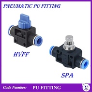 SPA , HVFF PNEUMATIC FITTING PUSH IN FITTING | HOSE TUBE CONNECTOR FITTINGS | PU FITTING | VALVE PU 