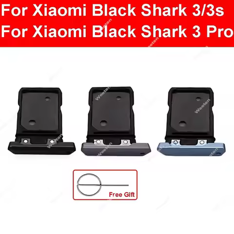 SIM Card Tray Slot For Xiaomi Black Shark 3 3s Pro SIM Card Tray Holder Reader SIM Card Tray Replace