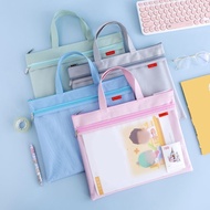 Dal A4 Double Zip File Bag Document Organizers Handheld File Folder File Storage Bag