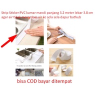 Pvc bathroom Strip Sticker, 3.2 meters long, 3.8 cm wide so that the water doesn't dry out the water