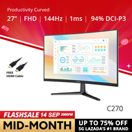 PRISM+ C270 27 144Hz 1500R Curved Productivity Monitor Gaming Monitor [1920 x 1080]