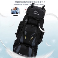 Large Capacity 90L Hiking Bag Printed logo Water-Repellent Outdoor Hiking Backpack Multifunctional M