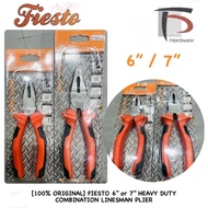 [100% ORIGINAL] FIESTO 6” or 7” HEAVY DUTY COMBINATION LINESMAN PLIER