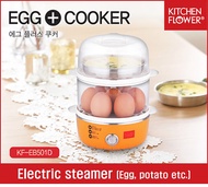 [Kitchen Flower] Multi steamer 2 in 1★Egg PLUS cooker / Egg steamer ★made in Korea★ KF-EB501D