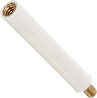 Nylon 6/6 Standoff, Brass Insert, Stud, 1-1/2" Length x 6-32 x 1/4" Stud (Pack of 10)