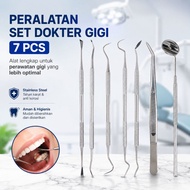 Dentist Dental Tool 7 Silver Set