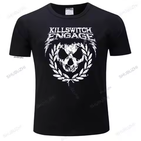 man Vintage print tshirs fashion t shirt men brand teeshirt Killswitch Engage kull Spraypaint' T-Shi