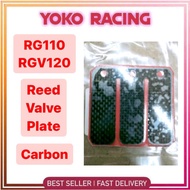 (1 PC) Suzuki RG Sport RG110 RG 110 RGV120 RGV 120 Carbon Reed Valve Plate Racing Carbon Karbon RG Sport RG 110 RGV 120