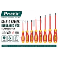 Pro'sKit SD-810 Series VDE 1000V Insulated Screwdriver (SD-810-P0/P1/P2/S2.5/S3.0/S4.0/S5.5/S6.5)