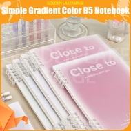 1Pcs Simple Gradient Color B5 Notebook Detachable Loose-leaf Coil Notebook Student | Buku Nota A5