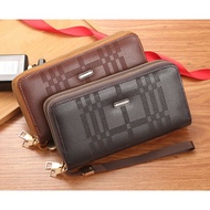 Kingkong Mama Dompet Pendek Pemegang Kad Wanita ( Double Zip Multi-slot Card Holder Coin Long Purse 