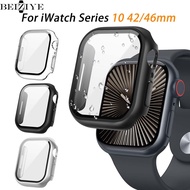 Case for iWatch Series 10 42mm 46mm Screen Protector Tempered Glass Bumper Anti-Scratch Protective C