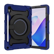 全城熱賣 - 適用於華為 MatePad 11 2023 盔甲撞色硅膠+PC平板保護殼（藏青色）