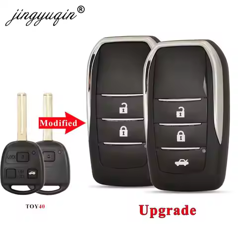 jingyuqin 2/3 Buttons Modified Flip Remote Key Shell Case For Lexus RX300 RX350 RX400h SC430 GX470 L