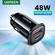 UGREEN 30W Car Charger QC18W For IPhone 16 15 14 13 Pro Max Sam Sung Galaxy S25 S24 S23 S22 Ultra An