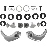 Locking Vent Window Handle Pair Chrome Fits for Chevy GMC 1973-1994 76999, BHS01861, DHA35357, 15617