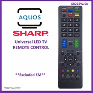 Sharp Aquos LED TV Remote Control GB225WJSA SHARP Universal LED TV Remote Replacement