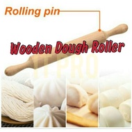 PRO🏠Dough Roller Wooden Pin pastry Wooden Rolling Pin Dough Roller Solid Wood / Penggelek Doh Tepung