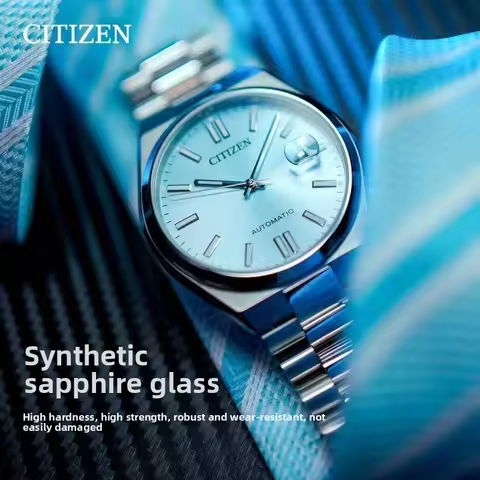 Citizen Tsuyosa NJ0151-88M Men's Automatic Watch 40mm Sky Blue Dial Stainless Steel Bracelet Sapphir