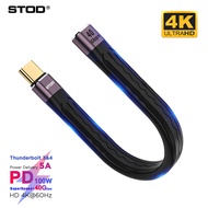 STOD Thunderbolt 3 Type C Extension Cable USB C Male to Female Extender PD Fast Charge 5A 100W USBC Short Cord USB4 40gbps Data Transfer Laptop to External Monitor Display 4K 60Hz 2K USB 3.1 Full functional Wire For Apple Macbook Pro M1 DELL Thinkbook SSD