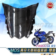 [Speedmoto] YZF R3 Kameng Goggles 15-18 Front Windshield MOS Vacuum Carbon Fiber R3 Style