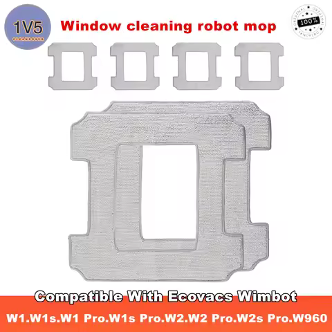 Cleaning Pads for Ecovacs Winbot W1/ W2s Pro/ W2 Omni /W960 Robot Replacement Mop for Ecovacs, Micro