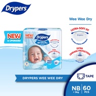 Drypers WeeWee Dry Tapes NB/S/M/L/XL
