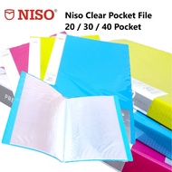 Niso Premier A4 Clear Book 10/20/30/40 Pockets Clear Holder / Display Book / Document File / File Ce