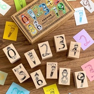 Zhuo Dawang [Azhuo Wooden Seal] Maple Number Top Hat Rabbit Walking Witch Retro Handbook Original Ki