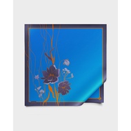 Azure floral silk foulard 43 inches