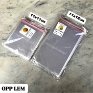 [100pcs] OPP Plastic Glue 11x11cm / 11x18cm