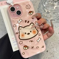 Fancy Star Dog FlowerGirl Casing Redmi Note 14 Pro+5G 14 13 5G 4G 9S 10S 8 9 10 Pro Note 11S 12 Pro+