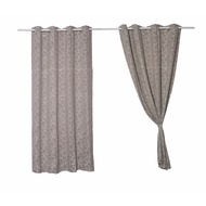 Printed Door Curtain A72035RR 2D Size 150x240cm. Beige