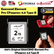 100%Original Exascend Element Pro CFexpress 4.0 Card (Type B)Read:3500 MB/s Write:3350 MB/s.