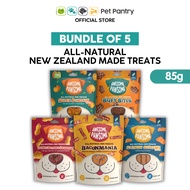 [Bundle of 5] Awesome Pawsome All-Natural Dog Treats 85g, Grain-Free, Training Snacks for Dogs