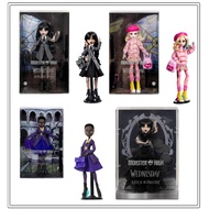 MONSTER HIGH x Wednesday, Bianca Barclay, Wednesday, Enid Doll in Nevermore Uniform or Rave'n