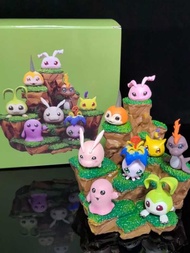 Pokemon Pokémon 9 Types Of Young Digital Monsters Claw Machine Dolls Ornaments Models