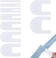 BENECREAT 9 Sizes Quick Fold Cutter Acrylic Sewing Tools 1.27~10.12 cm Quick Fold Set Fabric Folding